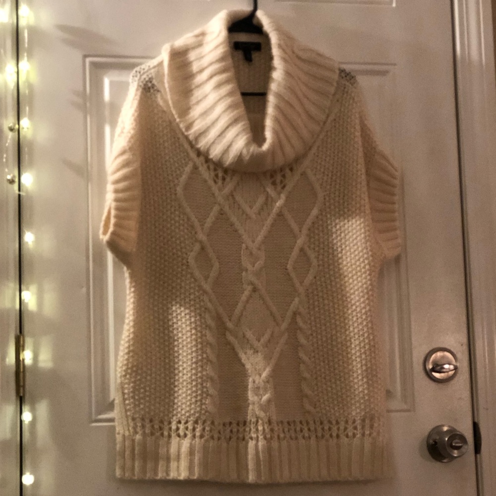 Cream Knit Sweater by Jessica Simpson